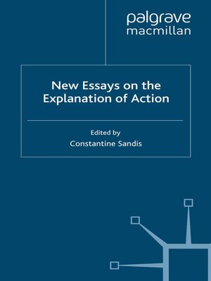 cover image of New Essays on the Explanation of Action